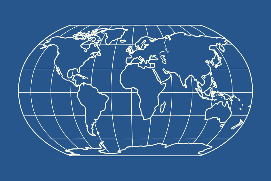 Mapa-múndi representando a presença global da IBFAN