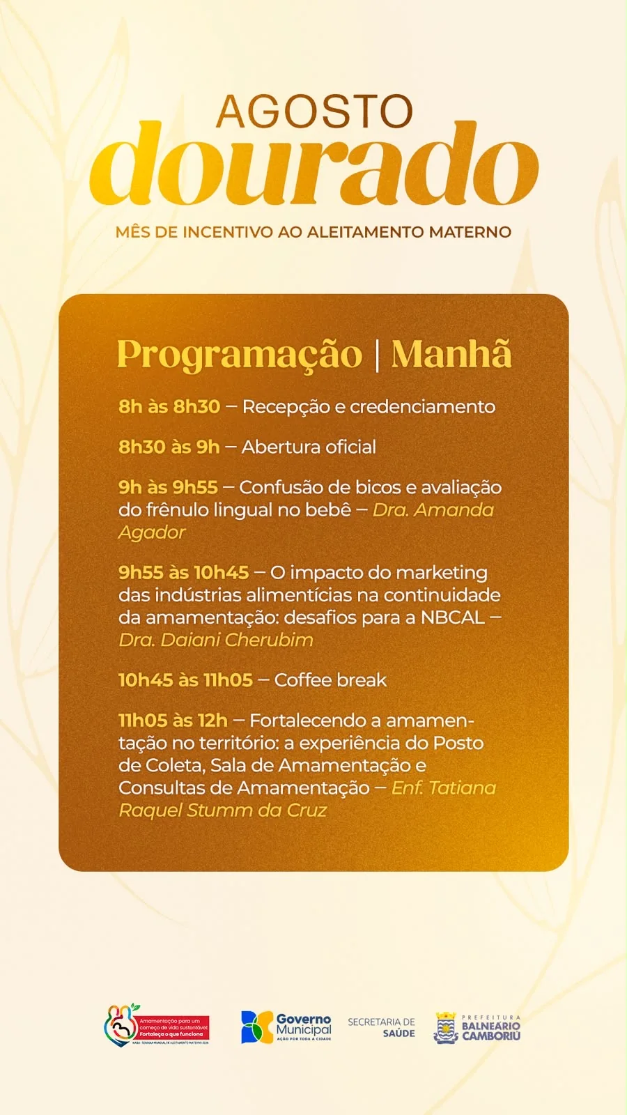 Registro da atividade O impacto do marketing das indústrias alimentícias na continuidade da amamentação: desafios para a NBCAL, enviado por Daiani Oliveira Cherubim