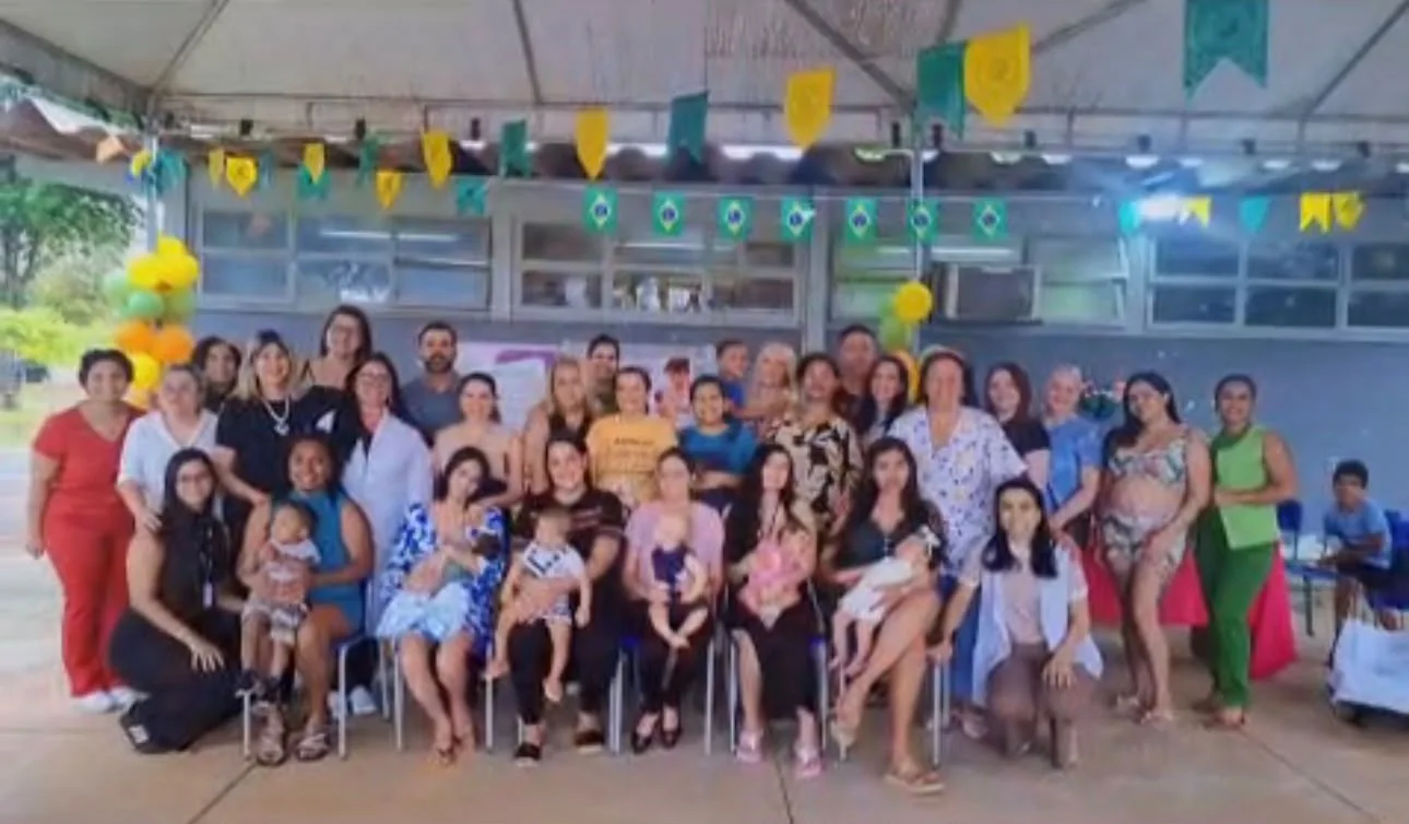 Registro da atividade Palestra educativa sobre aleitamento materno, atividades lúdicas e encontro comunitário, enviado por Natália Oliveira de Souza Conceição Clarentino