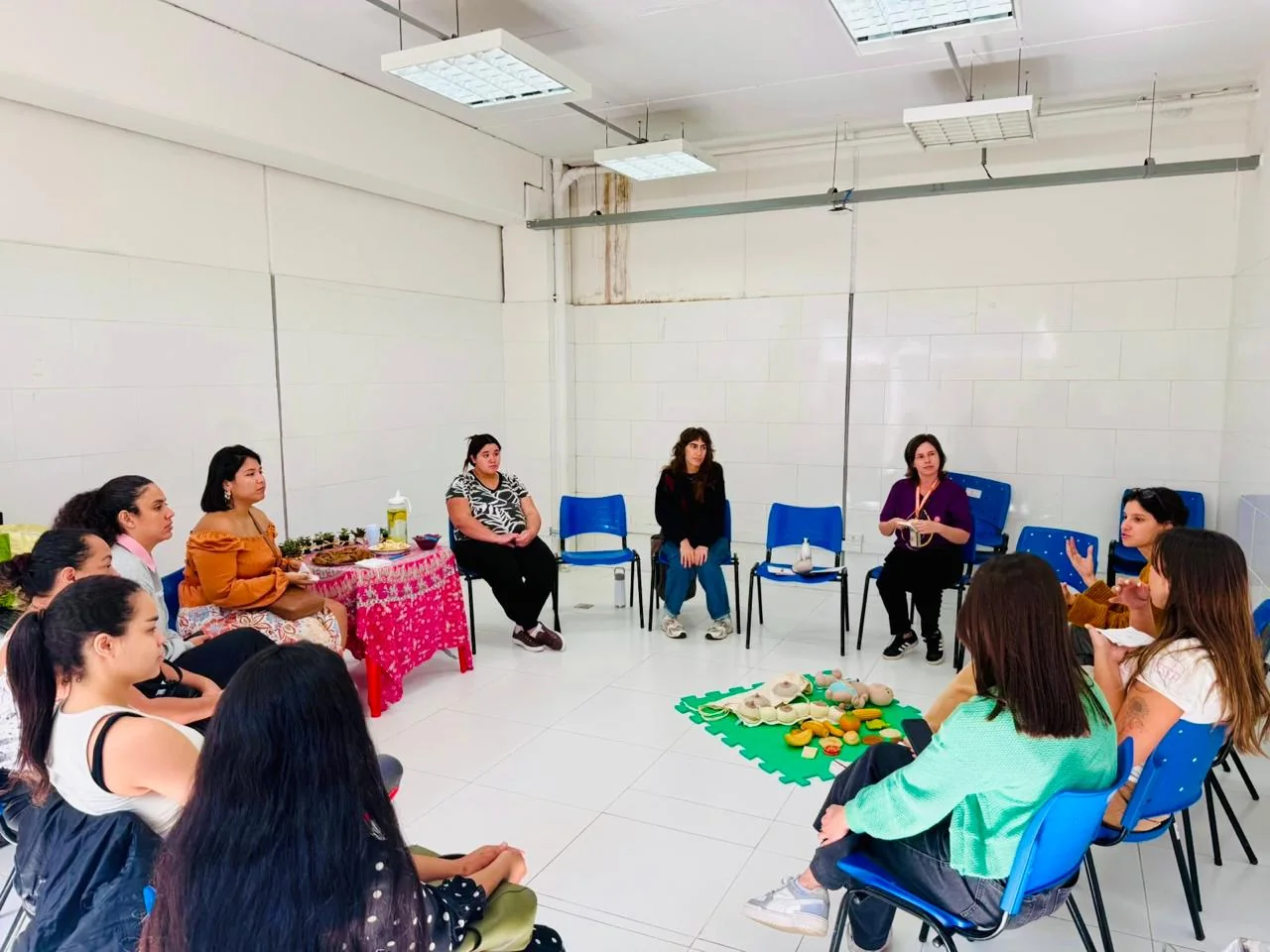 Registro da atividade Grupo de mães: compartilhando experiências de amamentação, enviado por Viviane Laudelino Vieira